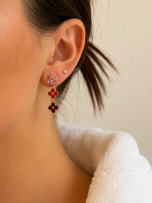 Boucle d’oreille Capri Rubis❤️